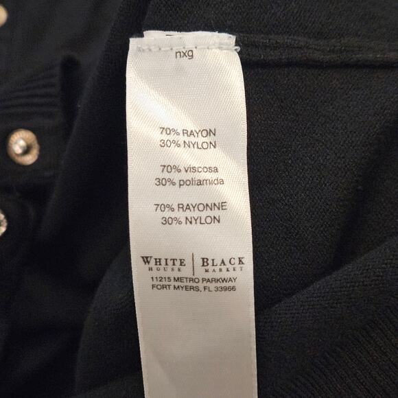 White House Black Market Cardigans Size M Lot of 3 Black Teal Button Up Sweater - Picture 10 of 14